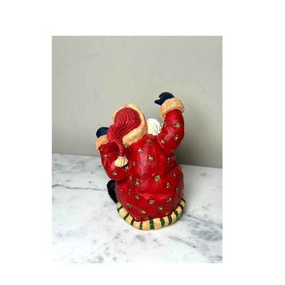 Vintage Santa Collectible Figurine 5.5" Hand-Painted Holiday Decor China - Picture 2 of 7